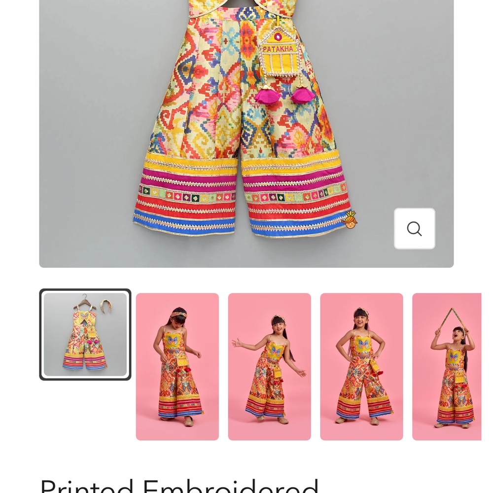 Taka Multicolor Printed Embroidered Jumpsuit